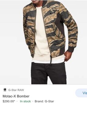 G-Star Raw Black Collar Jacket
